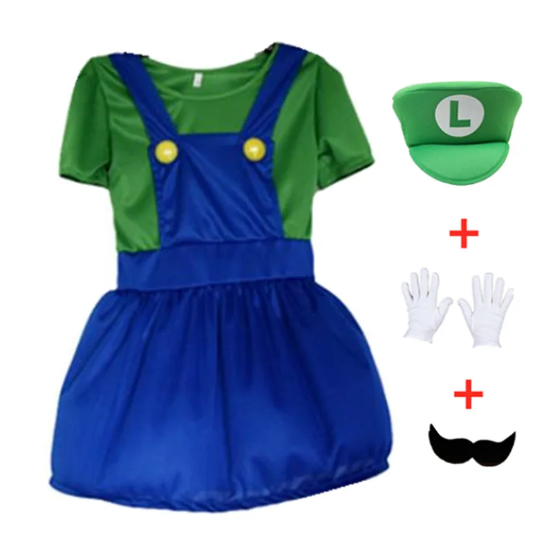 Детский костюм для косплея супермарио броса из аниме комплект Хэллоуина и