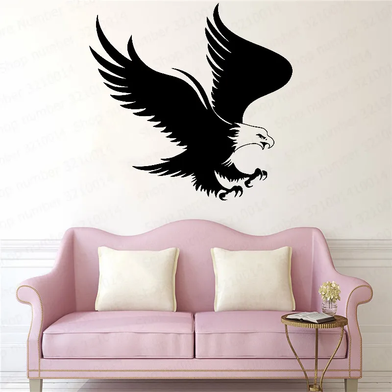 Домашний декор стена арт-деко виниловая наклейка Орлиный животный аппликация