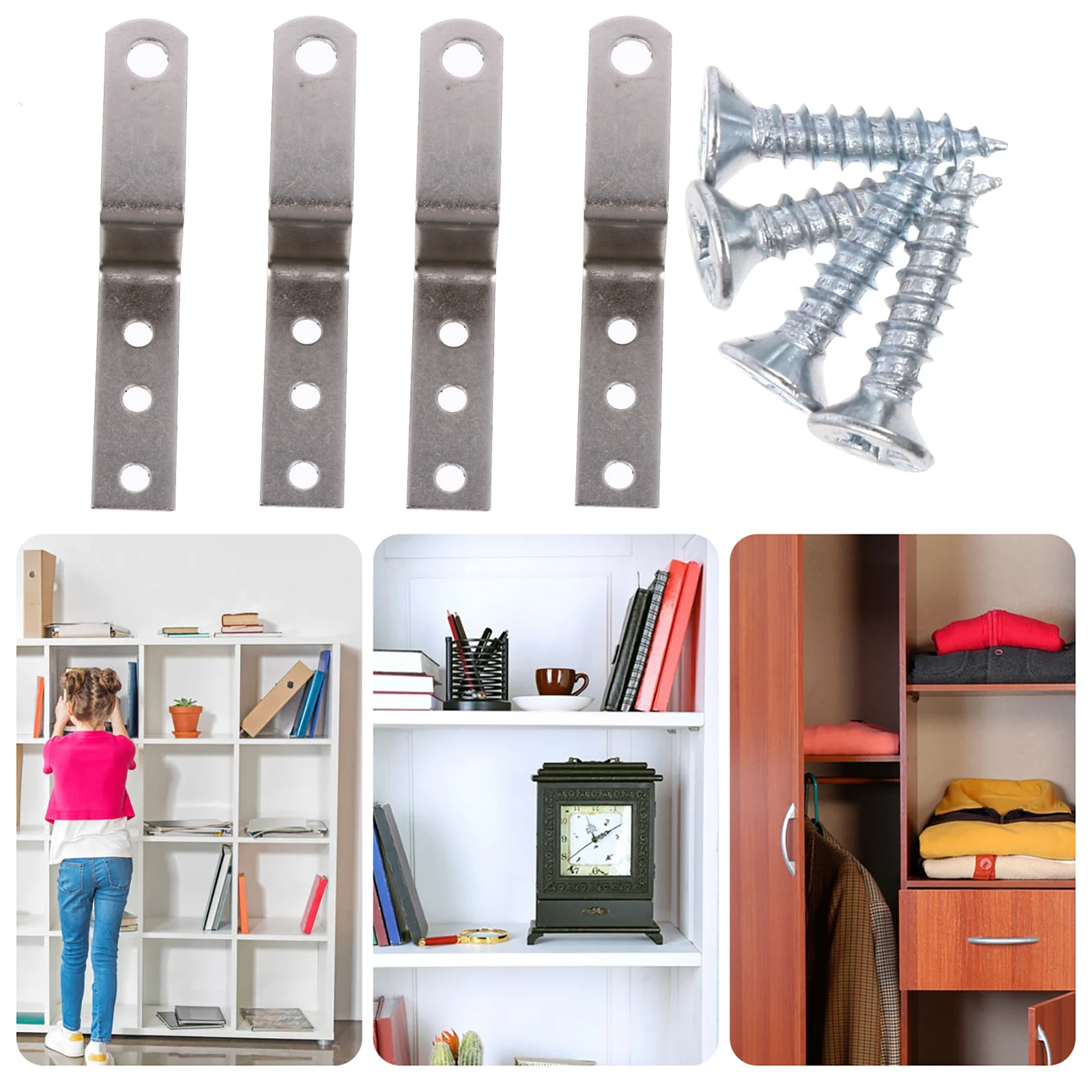10 шт. набор для подвешивания картины Z образный зажим рельсовый Кронштейн вешалка