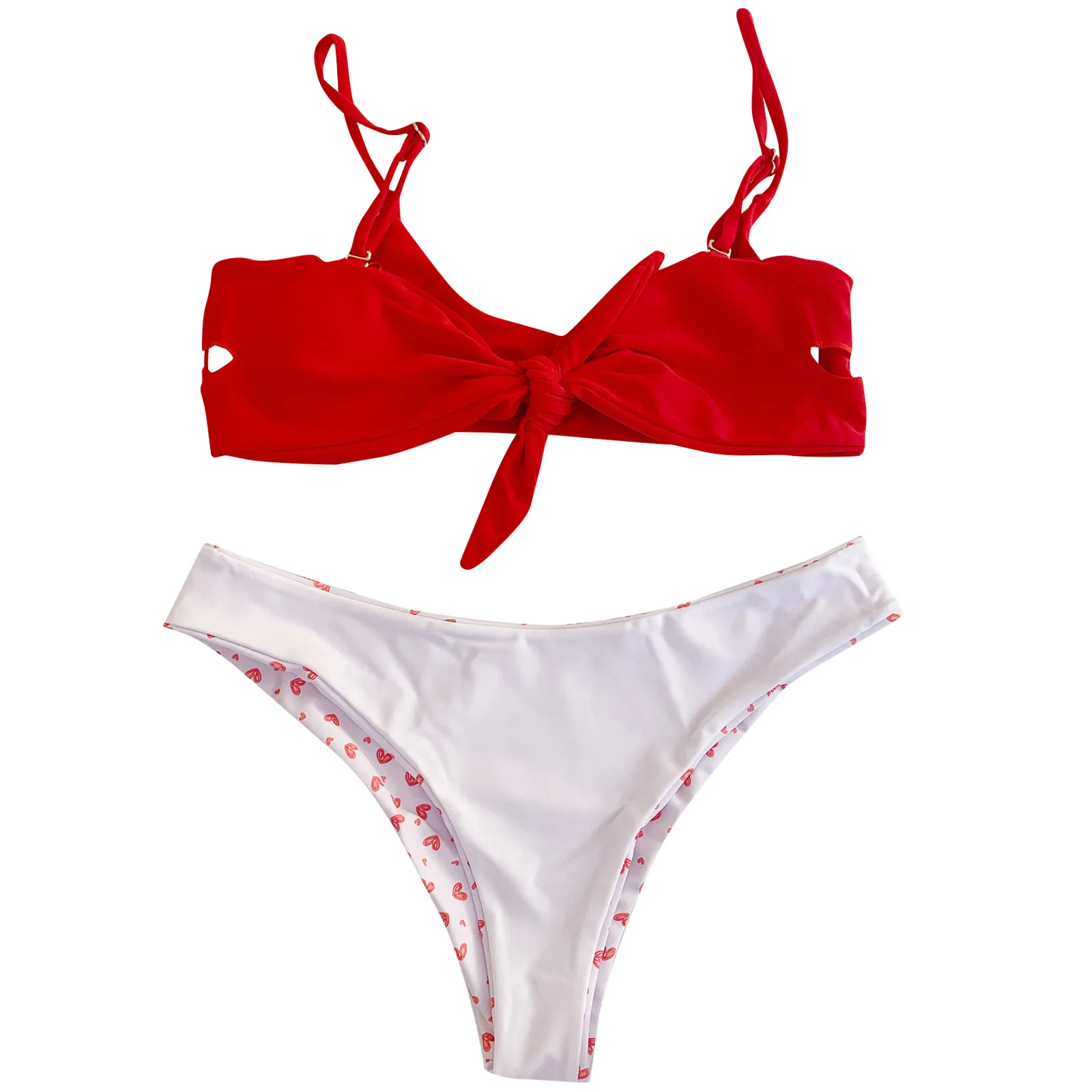 Летнее женское бикини Многоцветный сексуальный однотонный купальник на