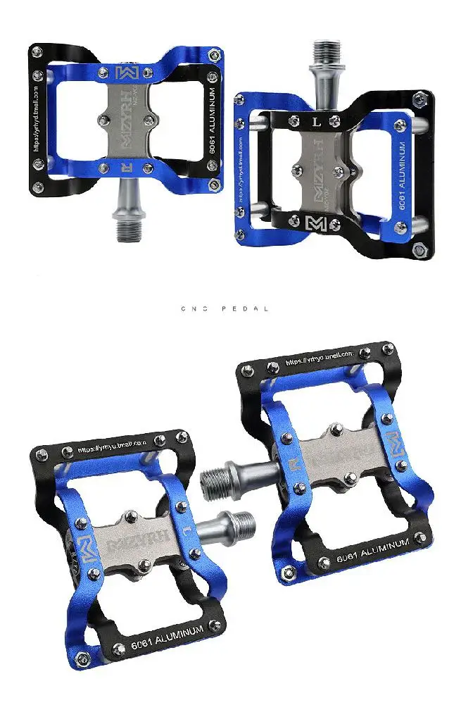Сверхлегкие велосипедные педали 3 подшипника для горной дороги MTB Педали CNC 9/16