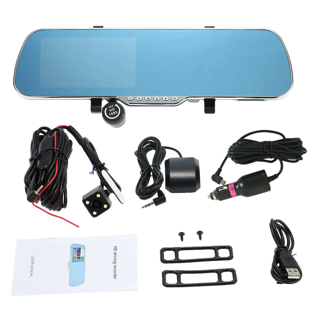 5 &quotAndroid 4 смарт GPS навигация Автомобильное зеркало заднего вида DVR камера |
