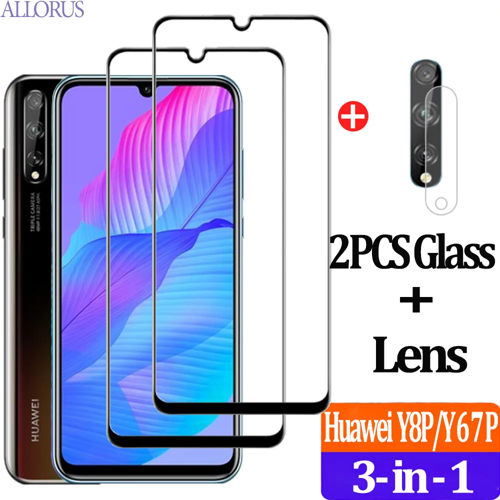 

2шт хуавей Y8P y6P 9H стекло+камера защитное стекло на Huawei Y8P стекло Защитное для экрана полное покрытие пленка закаленное стекло HuaweiY8P Glass Hyawei Y8 P ...