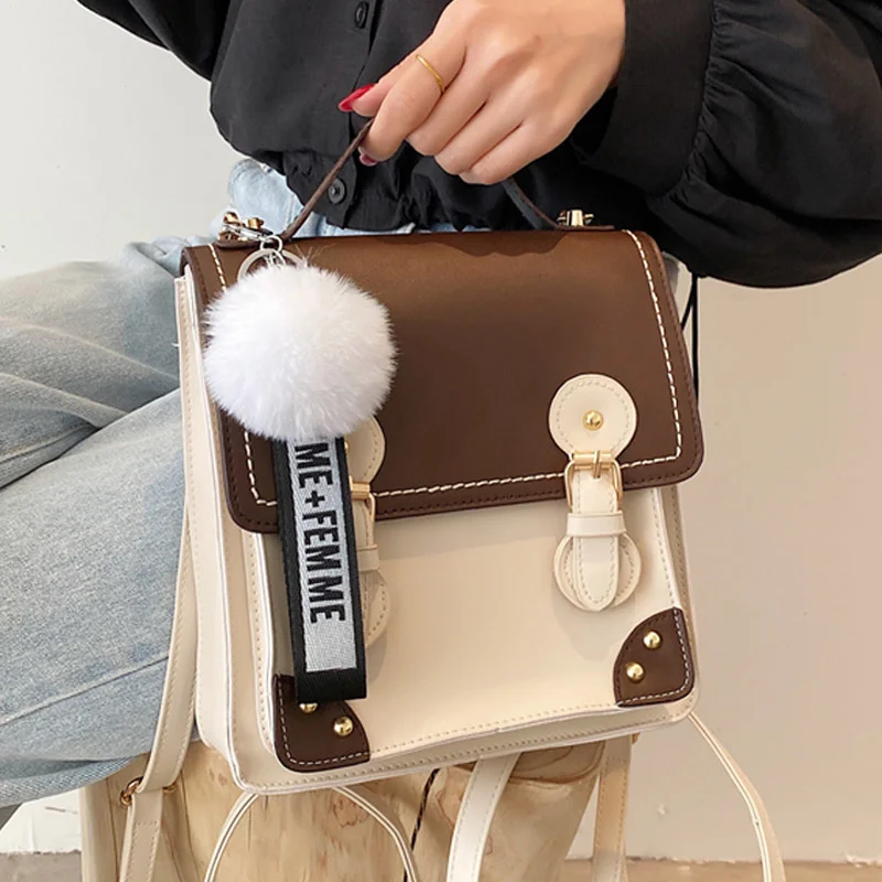 Женский кожаный мини-рюкзак маленькие школьные ранцы для девочек-подростков |