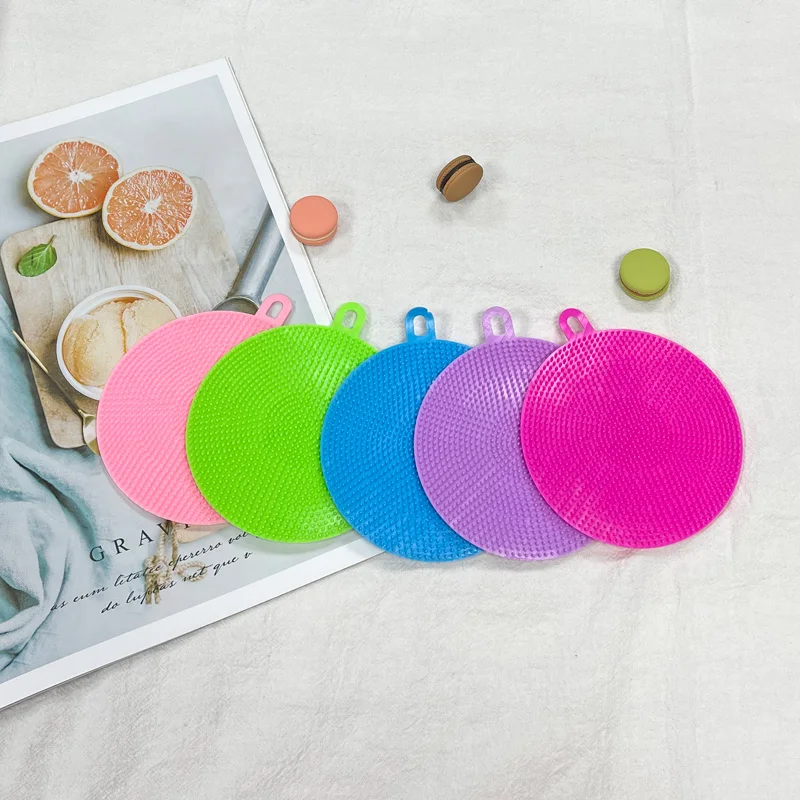 Многофункциональная силиконовая щетка кухонный коврик для мытья посуды
