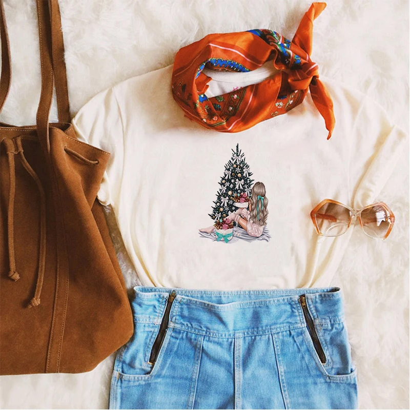 

Luslos Summer Casual Tops Leopard Love T-shirt Women Girlfriend Short Sleeve T Shirt Birthday Gift Femme Streetwear Harajuku Tee