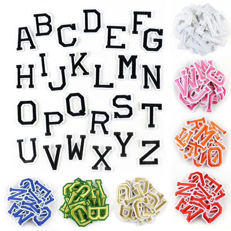 A Z 1 комплект Стразы английские буквы алфавита аппликация 3D Утюг на письмах