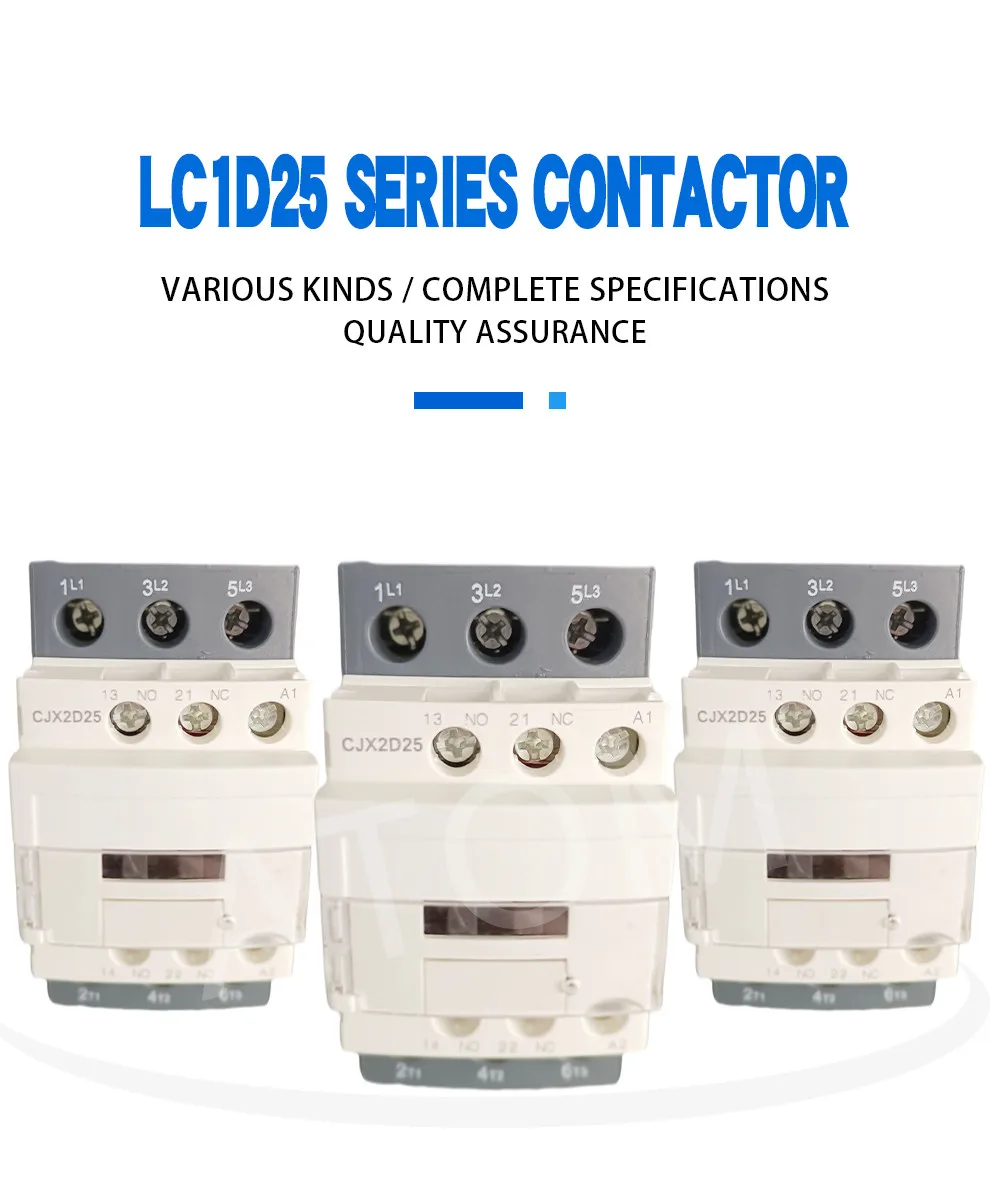 

LC1D25AC CJX2-25 25 Ампер Контактор 24 в 36 в 110 В 220 В 380 Вольт 50/60 Гц катушка 3-полюсная NO NC