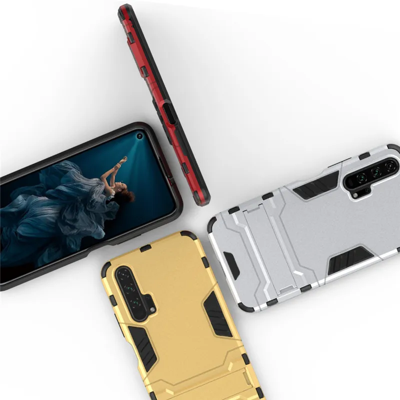 Для huawei Honor 9X Pro Чехол, роскошный защитный чехол на заднюю панель с подставкой, жесткий Гибридный чехол для телефона, для huawei P20 P30 Lite Pro mate 30