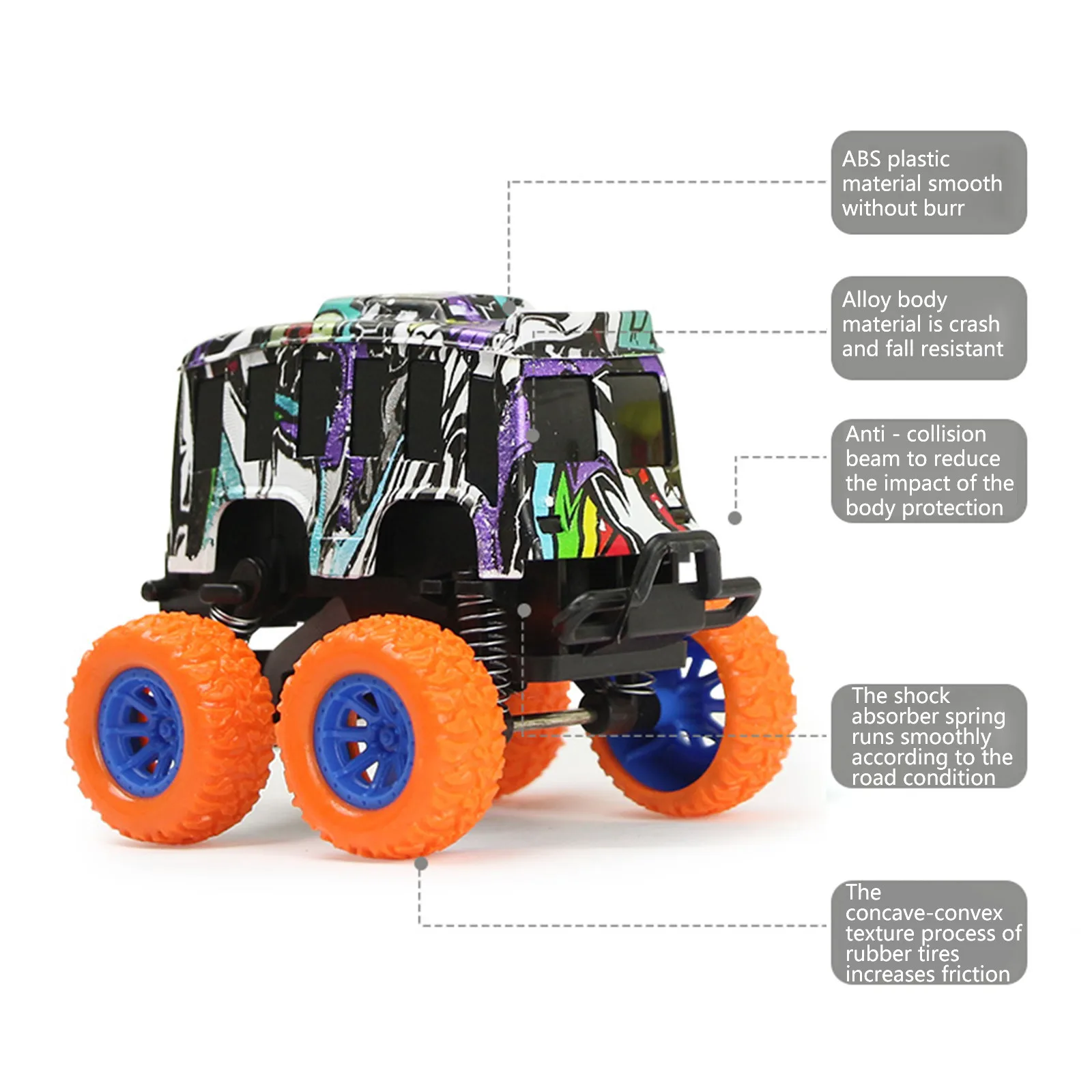 

2020 Pull-Back Urban Off-Road Vehicles Alloy Iner-tia Car Kids Birthday Christmas Gifts Toys For Amusing Classic For Children