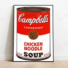 Суп с курицей и лапшой-Энди Уорхол, арт-принт, поп-арт, рисунок в стиле поп-арт, плакат с Энди уорхолом, современное искусство