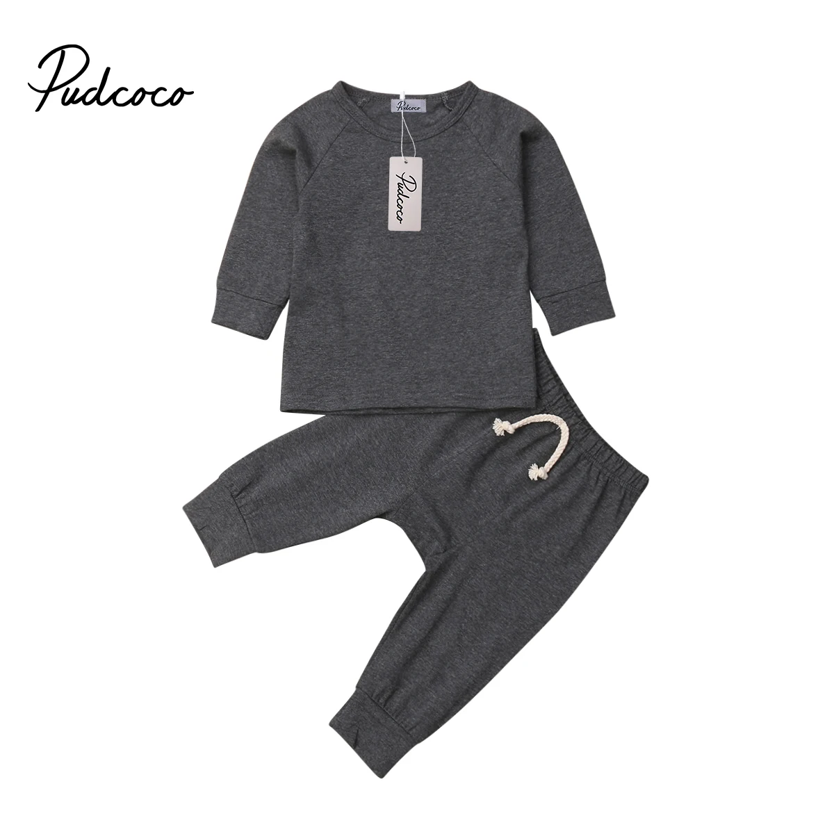 Pudcoco Baby Boy Girl soft cotton Pajamas Clothes Set Sleepwear Nightwear Outfit for Newborn Infant Children Cloth Kid Clothing | Детская