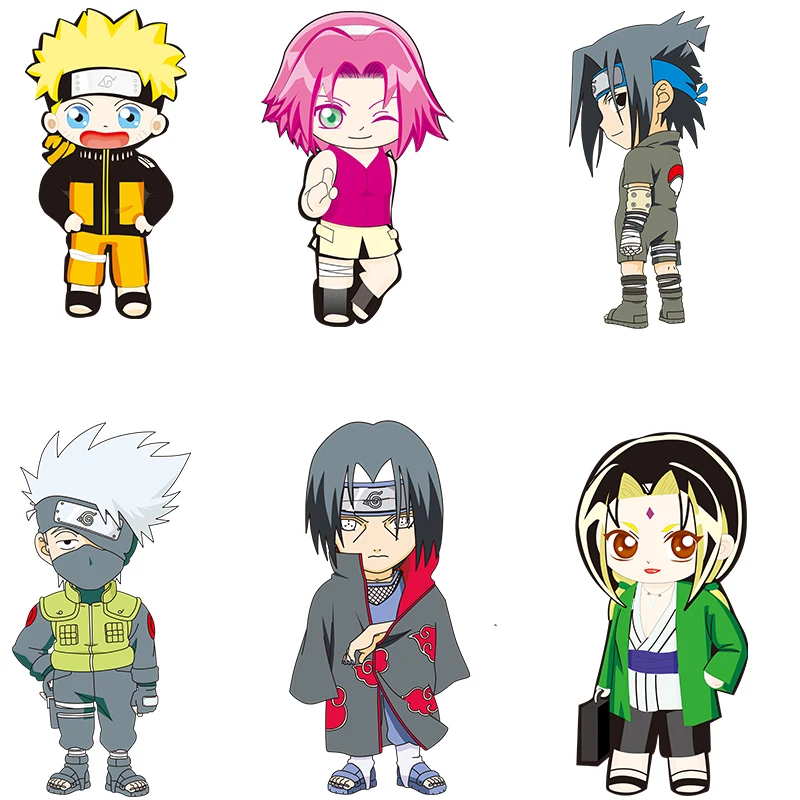 

Naruto Anime Ninja Shippuden Sasuke Kakashi Patches for Clothing Heat Transfer Sticker for TShirt Clothing Thermoadhesive Patch