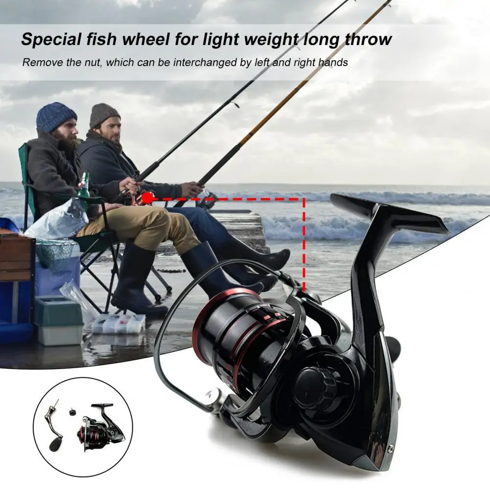 

Professional outdoor fishing reel high-strength widened reel waterproof non-slip handle bait-throwing reel fishing equipment