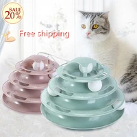 34 levels cat toy tower tracks cat toys interactive cat intelligence training amusement plate cat tower pet products cat tunnel