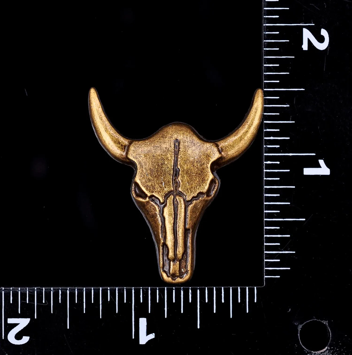 10 шт. Твердый латунный западный ковбой Техасский бык Buffalo Longhorn Голова Череп кожевенное ремесло Bridle Conchos Западный Декор отвертка