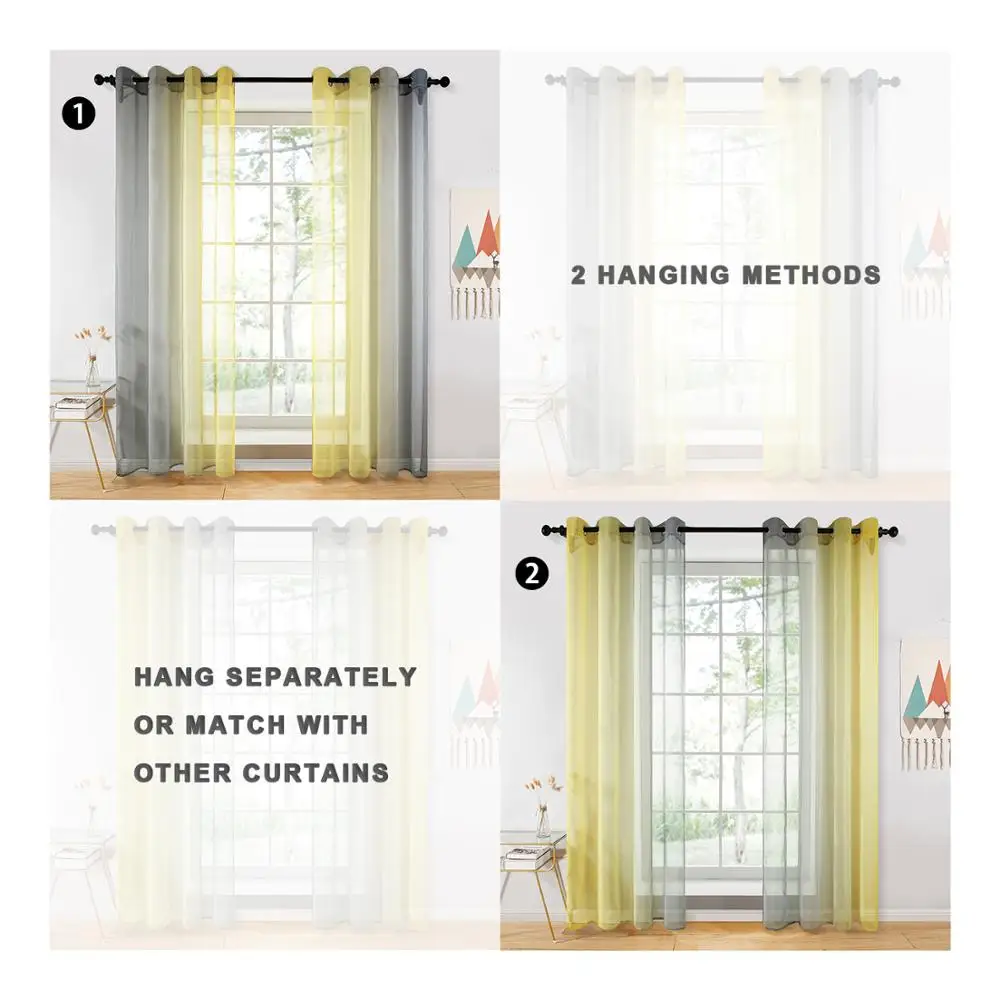 Тюлевые занавески для гостиной спальни кухни дома отеля кофейного цвета | Дом и