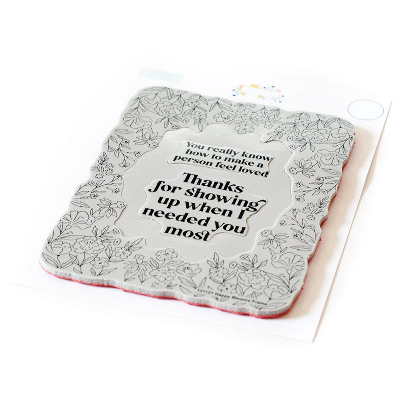 Новинка 2021 трафарет с рисунком счастливого цветения прозрачные штампы наборы