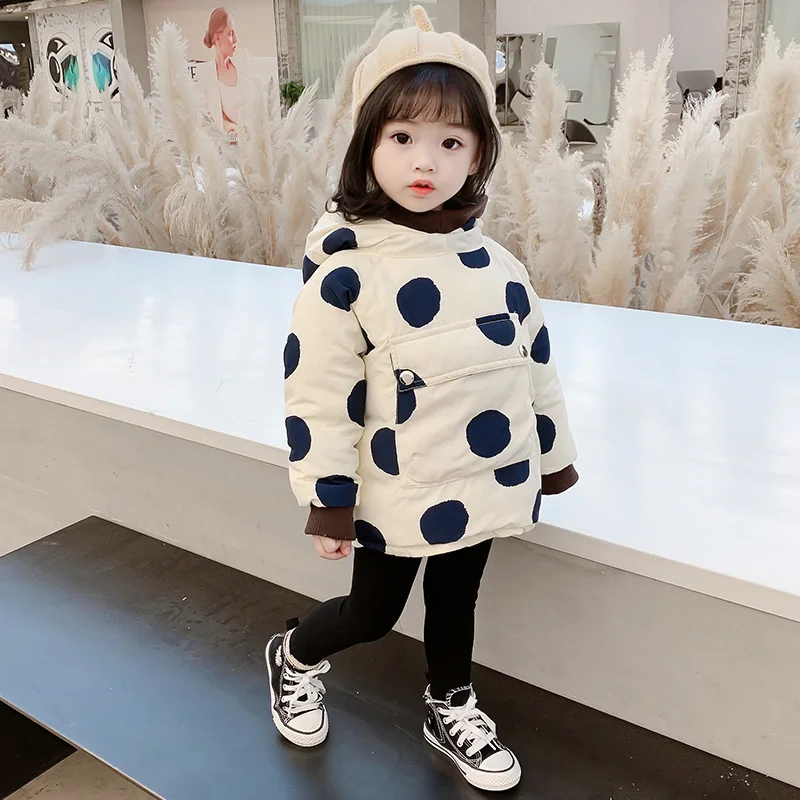 Детская утесветильник ная куртка с длинным рукавом на пуху меховым воротником |