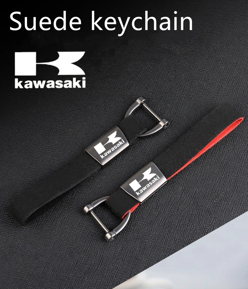 

Premium suede motorcycle keychain key ring For KAWASAKI Z250 Z125 Z300 Z400 Z650 Z750 Z900 Z800 Z900RS Z1000 Z1000SX