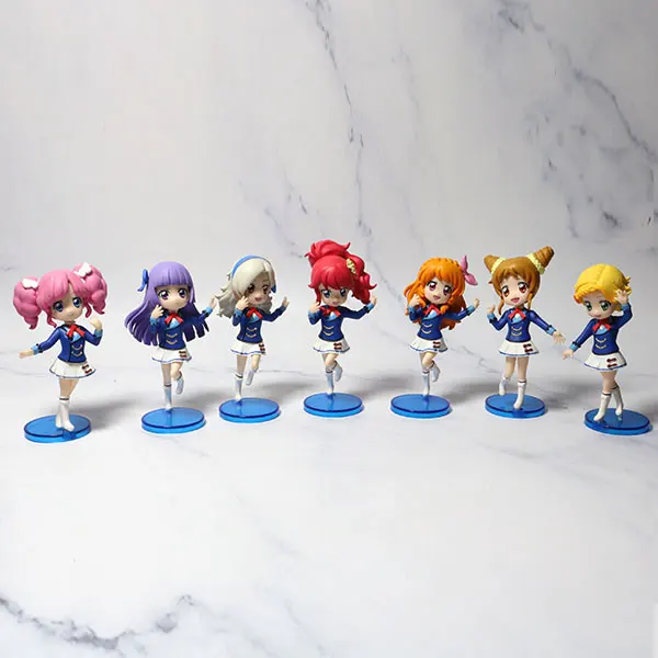 

Aikatsu! Action Figure Hoshimiya Ichigo Kiriya Aoi Shibuki Ran Kanzaki Mizuki Todo Yurika Q Version Model Ornaments Toys