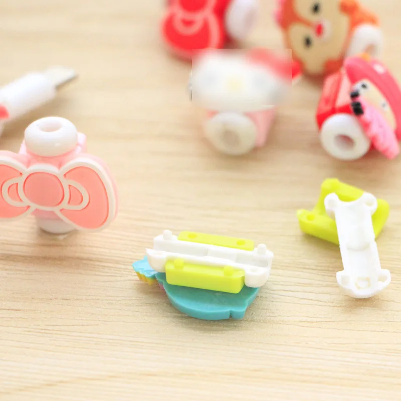 

Cartoon Mobile Phone USB Cable Protection Sleeve South Korea Creative Headset Charging Cable Anti-Fracture Defender Cable Winder