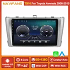 Автомагнитола Android11 для Toyota Avensis T27 128 2008 2009 2010 2011 2012 2013 2015, 6 + 2014G 4GLte, мультимедийный DVD-плеер, навигация GPS