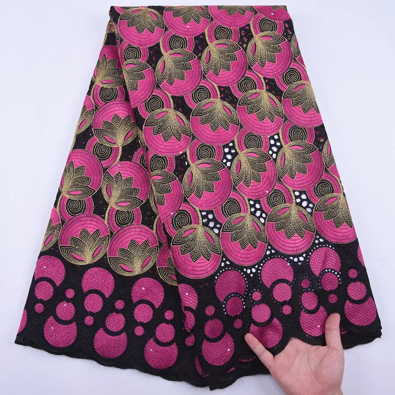 Африканская кружевная ткань из 100% хлопка новейшая Высококачественная сухая