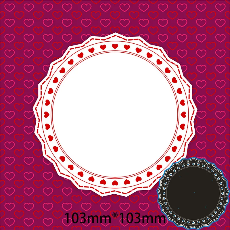 

Metal Dies Love Plate for 2020 New Stencils DIY Scrapbooking Paper Cards New Craft Making Craft Decoration 103*103mm