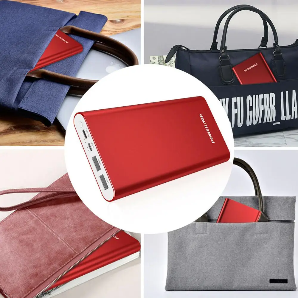 Дополнительный внешний аккумулятор Power Bank USB C PD быстрая зарядка 3 0 12000 мАч