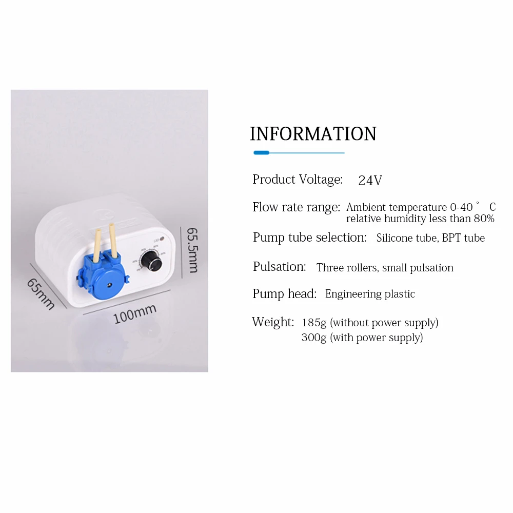 Перистальтический насос 24 В постоянного тока помпа дозатор для жидкости