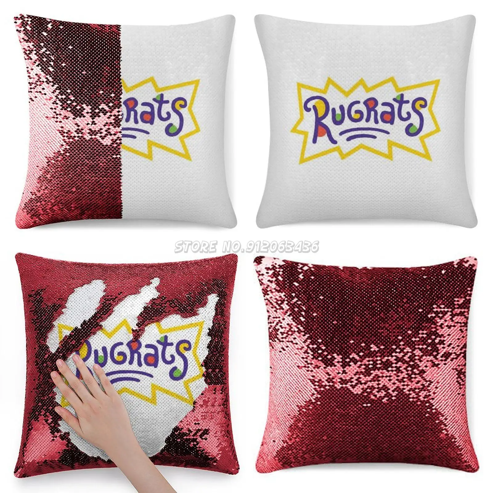 

Sequin Pillowcase Fashion Pillowcase Gift for Her He Cartoon Long Sleeve