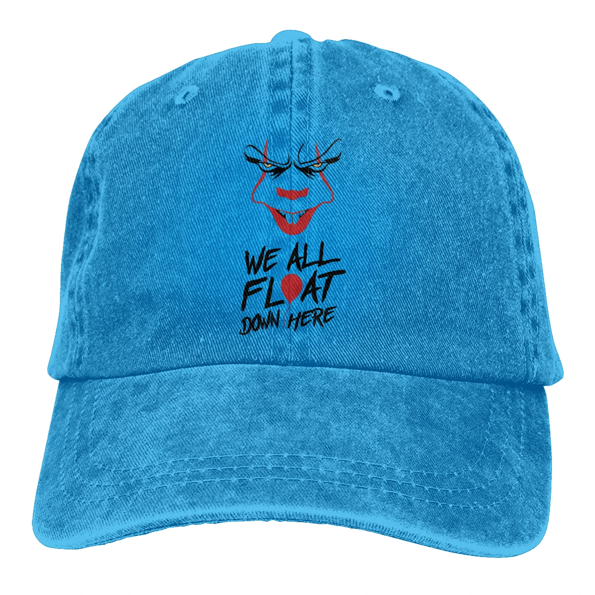 

We All Float Down Here TT men womans Retro Washed Cowboy hat Sun Caps
