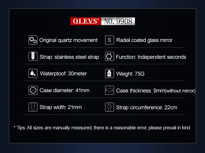 NEW OLEVS Watch Men Luxury Quartz Date Blue Dial Thin Top Brand Watches Sports Chronograph Mesh Belt Wrist Watch Man Clock
