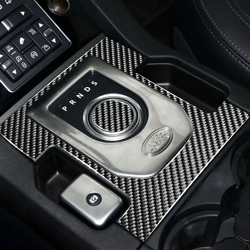 

Carbon Fiber Car Accessories Interior Gear panel parts Carbon Protective Stickers Trim Used for Land Rover Discovery 4 2010-2016