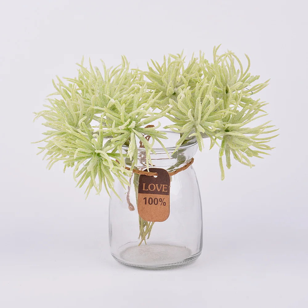 6 шт. сочные цветы и растения искусственная трава Рождество свадьба украшение для