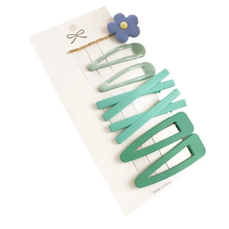 Летнее модное платье Карамельный цвет смолы цветок заколки для волос женщин и