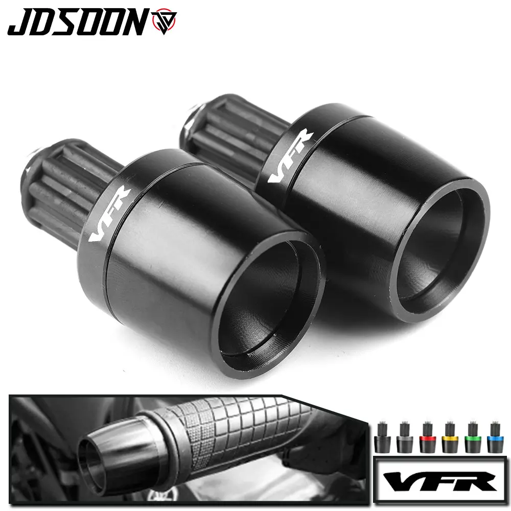 For Honda VFR400 NC30 VFR750 VFR800/F VFR 800 VFR1200/F Motorcycle Parts CNC 7/8&quot22MM Handlebar Grips Handle Bar Cap End Plugs |