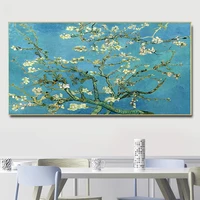 vincent van gogh blue blossoming almond tree large oil painting on canvas poster print wall art pictures cuadros for living room