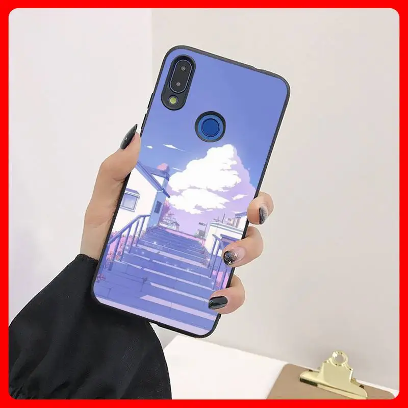 

Purple Street View Phone Case For Huawei Mate 9 1 2 2x 3 4 Pro Lite Fundas Cover