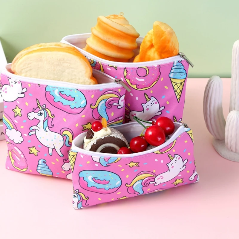 Простые современные Многоразовые Пакеты для закусок 3 шт. 5 различных стилей | Дом