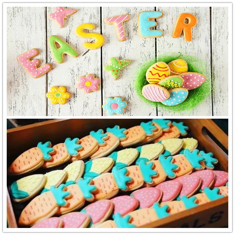 Новогодняя набор печенья кролик яйцо с цветами из искусственного меха мордочкой