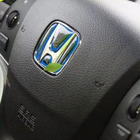 car styling steering wheel front rear emblem badge logo sticker decal for honda civic accord city spirior fit crv car stickers