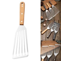 food grade stainless steel slotted turner shovel steak fish spatula multi purpose stainless steel kitchen cooking accessories