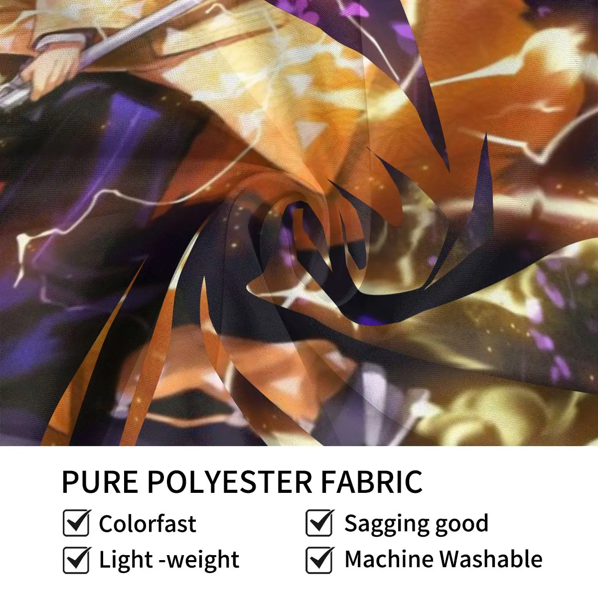 

Demon Slayer Kimetsu no Yaiba Anime Tapestry Zenitsu Wall Arts Decor Bedroom Hanging Cloth Background Covering Aesthetic