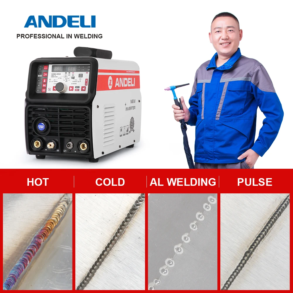 ANDELI TIG-250PL AC DC Smart Pulse Cold Welding Machine TIG Aluminum with Alloy | Инструменты