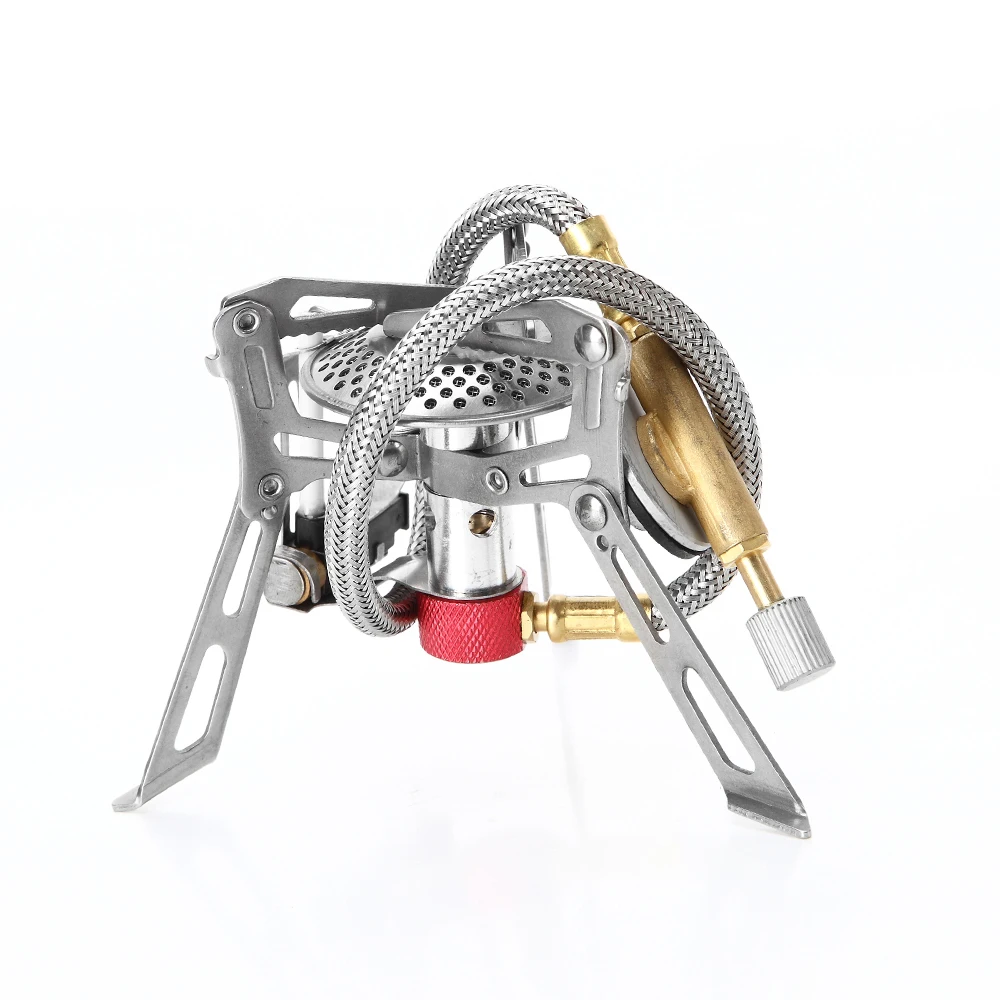 Ультралегкая портативная газовая плита 3000 Вт туристическая Складная горелка для