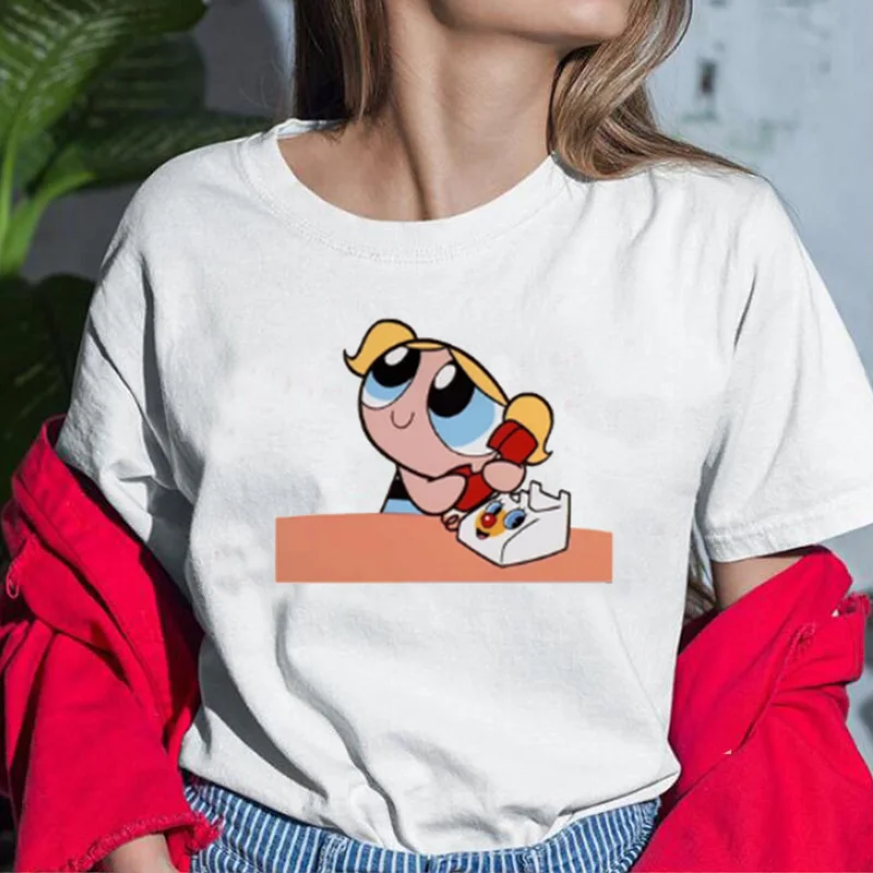 

Женские футболки с забавным принтом в стиле Харадзюку, модная одежда, женская футболка с коротким рукавом, топы, уличная одежда, забавная же...