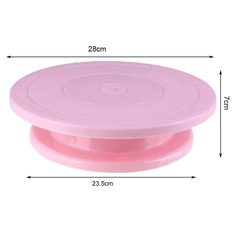 Пластиковая вращающаяся подставка для торта нескользящая круглая инструменты