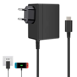 euus plug ac adapter charger for nintendo switch ns 1 5a 2 6a travel charger for nintend charging usb type c power supply free global shipping